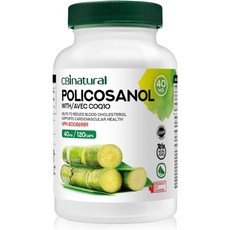 CBI Natural 폴리코사놀 40mg CoQ10 30mg 120채식 캡슐, 1개, 120정