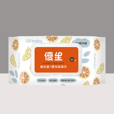 優生 維生素C嬰兒柔濕巾 清爽型 80抽, 1個