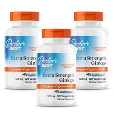 닥터스베스트 엑스트라 스트렝스 징코 120mg, 3개, 120정