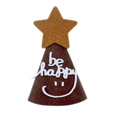 귀여운 생일 축하 머리 장식 리본 콘 헤드밴드 케이크 왕관 모자 사진 소품 파티, 1개, 3. 2