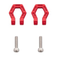 RC 크롤러 자동차 시뮬레이션 장식 액세서리 트레일러 버클 구조 잠금 후크, 빨간.