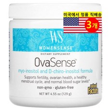 Dr. Emil Nutrition 우먼센스 오바센스 미오이노시톨 2g D카이로 이노시톨 50mg Womensense OvaSense, 3개, 129g