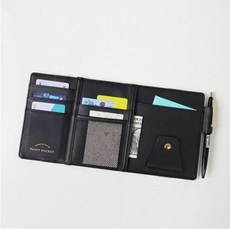 POINT POCKET 汽車遮陽板收納多功能車載證件卡片夾, 黑色不帶拉鍊口袋, 1個