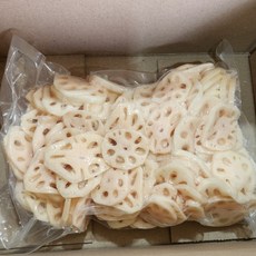 밀양 무농약 연근 흙연근 세척연근 슬라이스연근 진공포장 국내산연근, 1박스, 1kg / 슬라이스연근