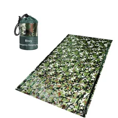 비상 침낭 초방수 Mylar 보온 담요 경량 서바이벌 캠핑 하이킹에 적합, 05 Camouflage