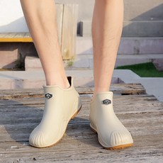 남성용 낚시 레인슈즈 숏컷 방수 워킹부츠