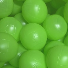 아기 볼풀공 100개 오색 색상별 KC인증 아이보노, 그린 100