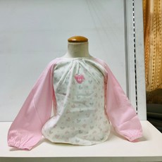 VIVIBABY 迪十尼長袖圍兜(粉)，防水長袖圍兜，寶寶吃飯神器，迪士尼授權, 1個