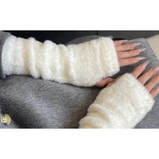 나들이패션 여성 핸드워머 장갑 손목핸 방한용품 방한 운전장갑 등산장갑, 화이트