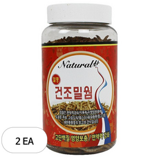 내츄럴한 열풍 건조 밀웜 대, 88g, 2개