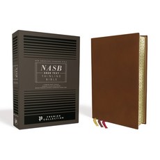 (영문도서) Nasb Thinline Bible Premium Goatskin Leather Brown Premier Collection Black Letter Gauf... Leather, Zondervan, English, 9780310460534