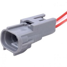 홍판 1개 2핀 자동차 안개등 램프 소켓 후방 레이더 플러그 수컷 암컷 커넥터 와이어 하니스2핀 5개, 20 Pcs, 2P Male