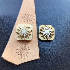 銅模 燙金模 皮革壓印工具, 1個, 太陽壓印logo銅模燙金模皮革定制