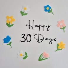 레몬스튜디오 아기 셀프촬영소품 펠트숫자 세트 기념일 촬영 성장사진, 1세트, 30일