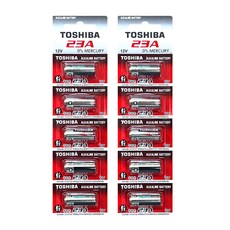 도시바 알카라인 무수은 건전지 23A, 1개입, 10개