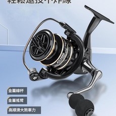DIU KEO 全金屬路亞遠投漁輪, CNc金屬搖臂線杯2000型, 如圖