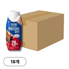 하이뮨 프로틴 액티브 초코 250ml*18입 x 1, 250ml, 18개