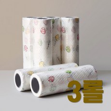 일회용행주 빨아쓰는 뜯어쓰는 롤행주 색상랜덤 35매, 3개, 35개