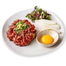 마장동 오늘 썰은 국내산 육회 300g (1분완성 육회소스+마늘팩 증정), 1개