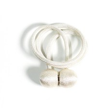 하루네 롱 커튼 타이백 (70cm) 암막커튼 볼 자석 커텐끈 타이백 1P, 1개, 크림아이보리