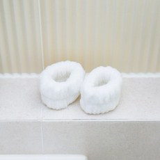 극세사 손목 세수밴드 2개 x 1세트, 화이트 2개x1set, 1개