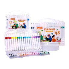 방수 마커펜 유리 나무 도자기 가방 마카펜, 1개, 24색