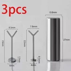 쿠쿠스토어 2/3개입 하트 모양 캣츠아이 네일 자석 Y자형 철사 실린더 스틱 프렌치 매니큐어 살롱 도구, 01 3pcs