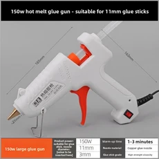 스위치가 있는 핫멜트 글루건. 글루스틱에 최적 미니 산업용 접착제 핫건 전기 열 온도 조절 건 수리 도구, 01 150w