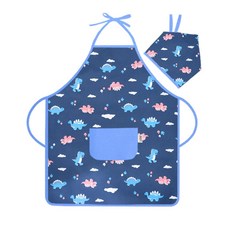 핸드메이드 아동용 목끈형 앞치마-공룡 bes+7526Jh