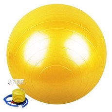 PVC 대형 짐볼 95cm 피트니스 공 요가 헬스장 필라테스 홈트 초대형, 황색 농축 방폭형