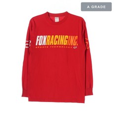 FOX RACING 폭스레이싱 빅로고 프린팅 레드 롱슬리브 티셔츠 MAN-S