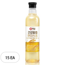 백설 건강발효 현미식초, 15개, 800ml