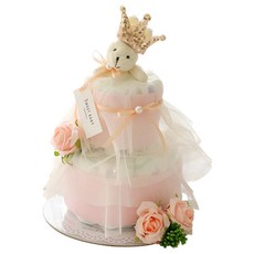 Baby Bakery 尿布蛋糕 慶祝100天兔子紗裙款, 混色