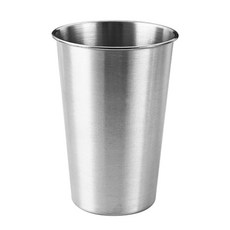 304不鏽鋼漱口杯 家用刷牙杯 簡約水杯, 單層內外砂光260ml, 1個