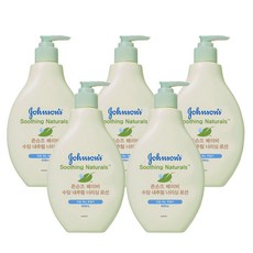 존슨즈베이비 수딩 내추럴 너리싱 로션, 5개, 400ml