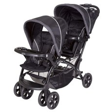 베이비 트렌드 시트 N' 스탠드® 5-in-1 쇼핑 유모차 카시스, Double Stroller, Onyx