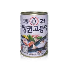 펭귄 고등어 통조림, 400g, 12개