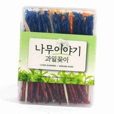 나무 이쑤시개 과일 픽 꽃 장식 꼬치장식