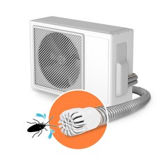 실외기 드레인 호스 방음 방충캡 바퀴벌레 해충 침입 차단, 화이트, 1개