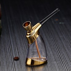 2026新款酒吧ABS水煙壺金屬過濾器 可清洗便攜式鋅合金菸斗, 1個, HD803金色:無規格