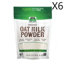 나우 푸드 Real Food 유기농 귀리 우유 분말 340g(12oz), 340g