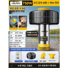 연못 산소발생기 물 양어장 산소기계, 스마트 타이머 750W-18m 304L, 1개, 1개입