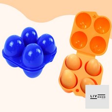 4구 계란 보관통 휴대용 계란보관트레이 계란보관용기 냉장고계란보관 냉장고보관용기, 1개