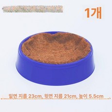 닭산란통 알통 닭둥지 짚 병아리 메추리 새둥지 부화장, 블루 플라스틱 둥지 브라운 매트 포함 1개 23cm, 1개