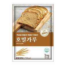 새롬푸드 맛좋은 호밀가루, 1kg, 1개