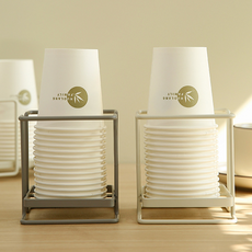 디모어 디스펜서 거치대 스탠드 종이컵홀더, 2개, 그레이