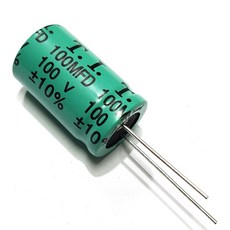無極性電解電容器, 1個, 100uF100V 16*27 B10R