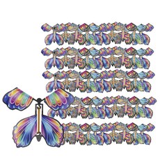 [메잌미] 플라잉나비 매직 버터플라이 요술나비, 50개, 칼라