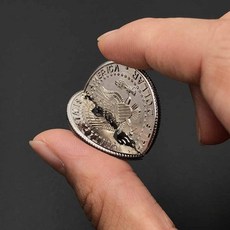 마술 용품 동전 매직 코인 쪼개짐 굽힘 접힘 이벤트용, 1개