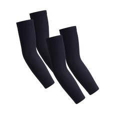 MUSINSA STANDARD [쿨탠다드] 소프트 타입 팔토시 2팩 [블랙], S, S